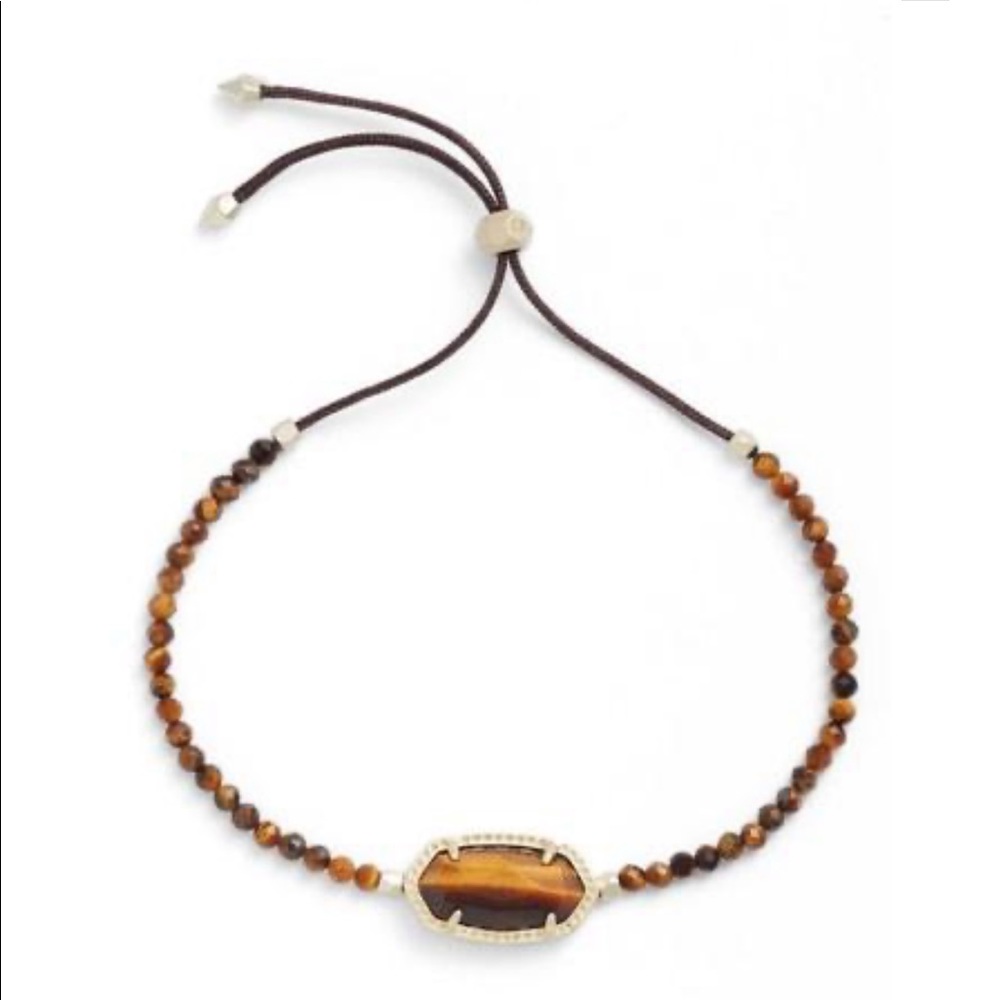 KENDRA SCOTT Elaina Beaded Bracelet Tigers Eye